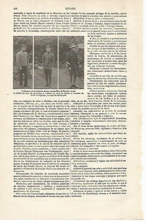LAMINA ESPASA 16299: Brigada obrero-tipografica de Estado Mayor