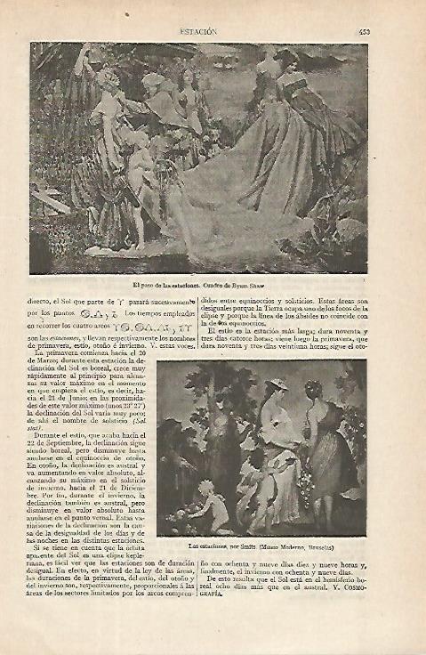 LAMINA ESPASA 16311: El paso de las estaciones por Byam Shaw