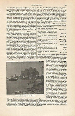 LAMINA ESPASA 16333: Entrada el canal de Erie Buffalo