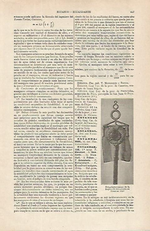 LAMINA ESPASA 16348: Estandarte romano de la Legion IX