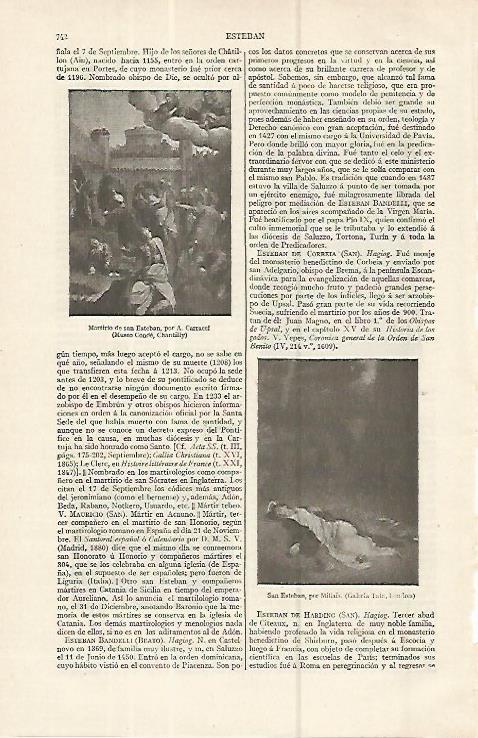 LAMINA ESPASA 16361: Martirio de san Esteban
