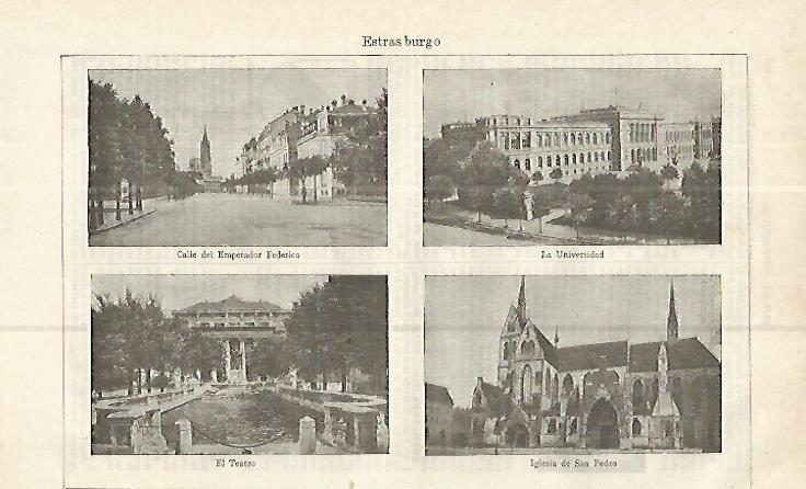 LAMINA ESPASA 16388: Vistas de Estrasburgo