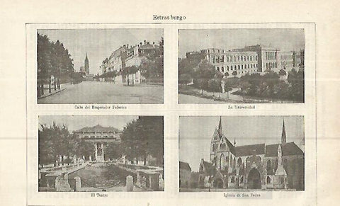 LAMINA ESPASA 16388: Vistas de Estrasburgo