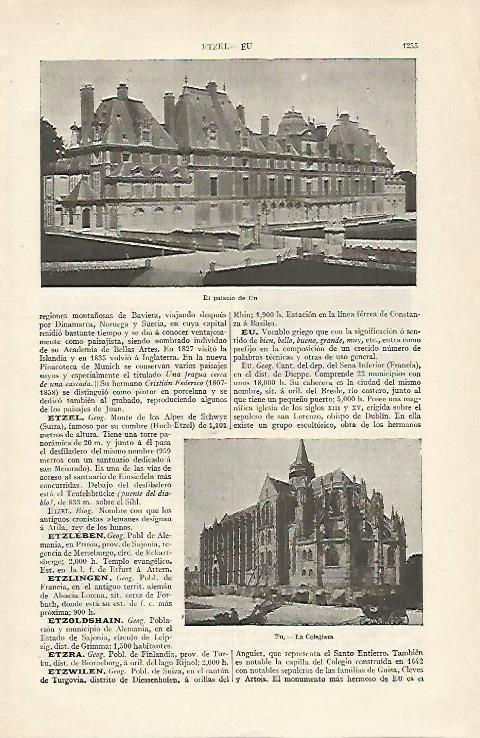 LAMINA ESPASA 16419: Palacio de Eu Francia