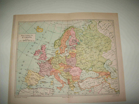 LAMINA ESPASA 16431: Mapa politico de Europa
