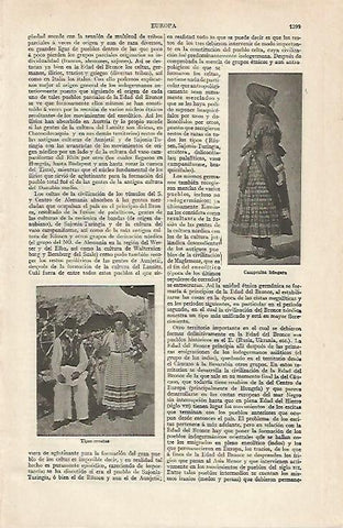 LAMINA ESPASA 16438: Campesino hungaro y tipos moravos