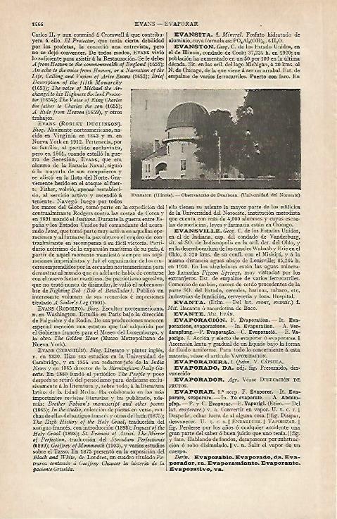 LAMINA ESPASA 16453: Observatorio de Dearborn en Illinois