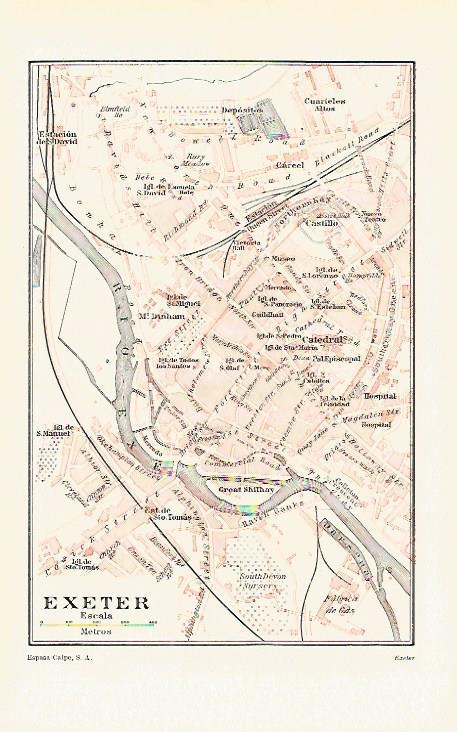 LAMINA ESPASA 16461: Plano de Exeter