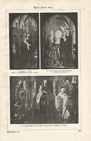LAMINA ESPASA 16473: Cuadros de Juan van Eyck