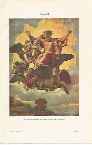 LAMINA ESPASA 16476: La vision de Ezequiel por Rafael
