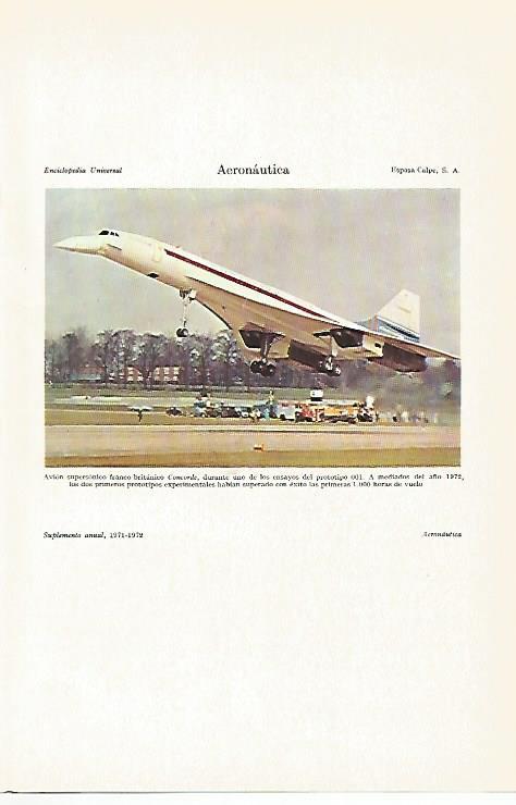 LAMINA ESPASA 16477: El Concorde