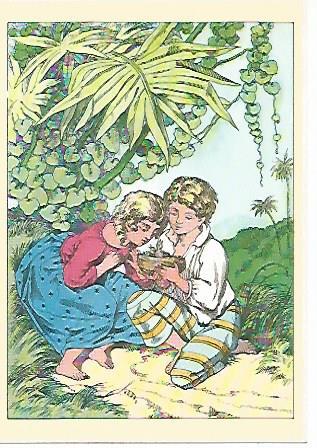 POSTAL 17815: Paul y Virginie