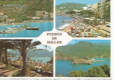POSTAL 18058: Puerto de Soller en Mallorca