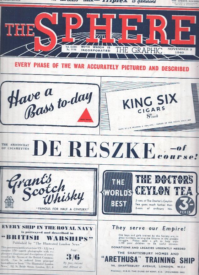 THE SPHERE ILLUSTRATED, Numero 2128, November 2 1940: Churchill in Scotland