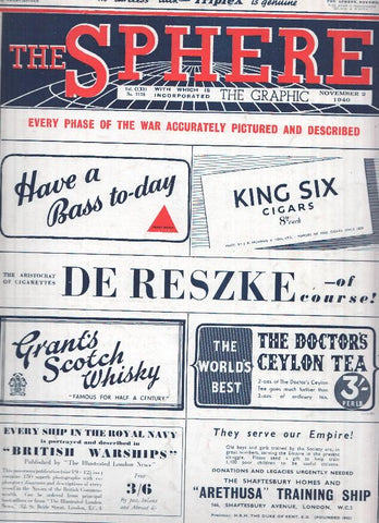 THE SPHERE ILLUSTRATED, Numero 2128, November 2 1940: Churchill in Scotland