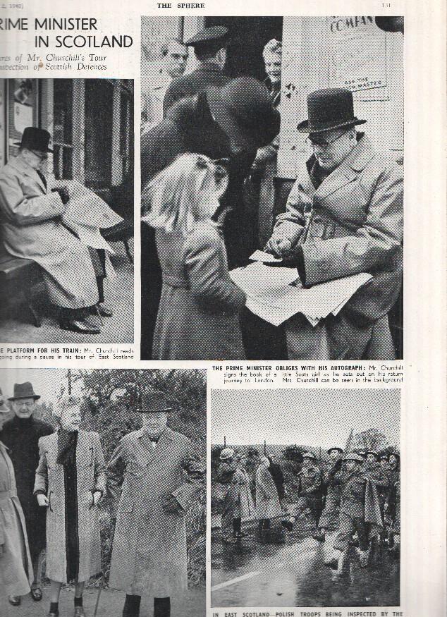 THE SPHERE ILLUSTRATED, Numero 2128, November 2 1940: Churchill in Scotland