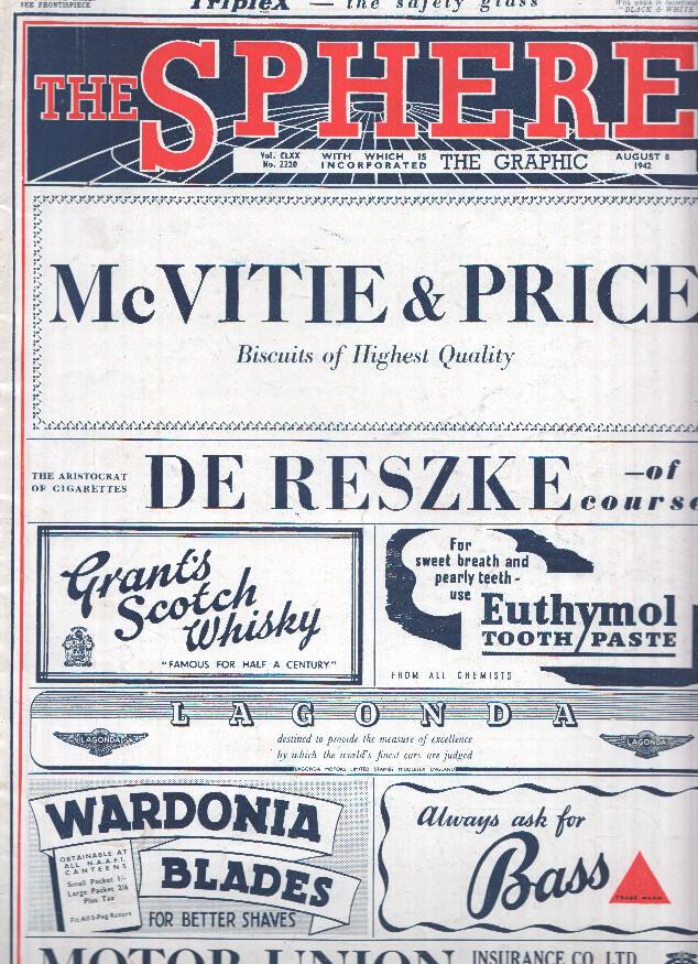 THE SPHERE ILLUSTRATED, Numero 2220, August 08 1942: After the Fifty-Minute Deluge of Bombs on Dusseldorf