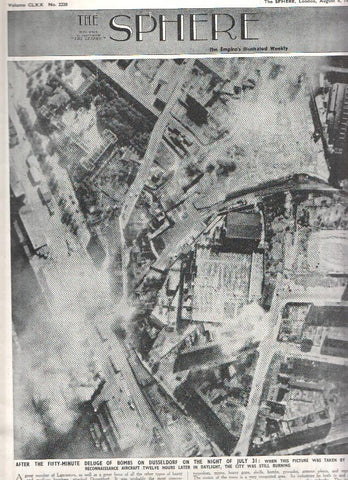 THE SPHERE ILLUSTRATED, Numero 2220, August 08 1942: After the Fifty-Minute Deluge of Bombs on Dusseldorf