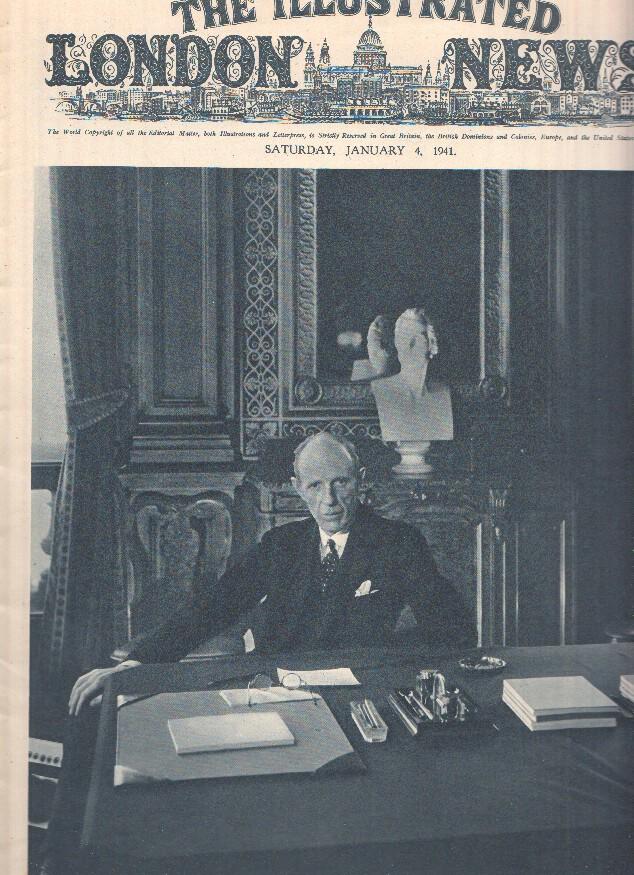 THE ILLUSTRATED LONDON NEWS, Numero 5307, January 4 1941: Viscount Halifax, Britain New Ambassor tho the USA