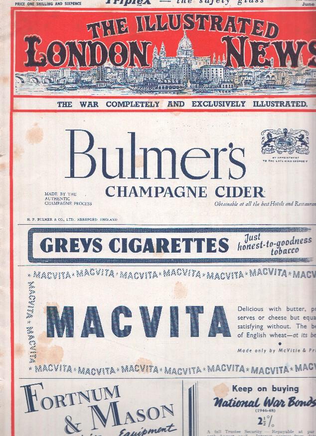 THE ILLUSTRATED LONDON NEWS, Numero 5332, June 28 1941: Goering, Keitel, Himmler an Hitler: Chief enemies of Democracy