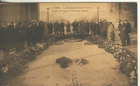 Postal B/N 0270 : La tombe du soldat innconnu de Paris