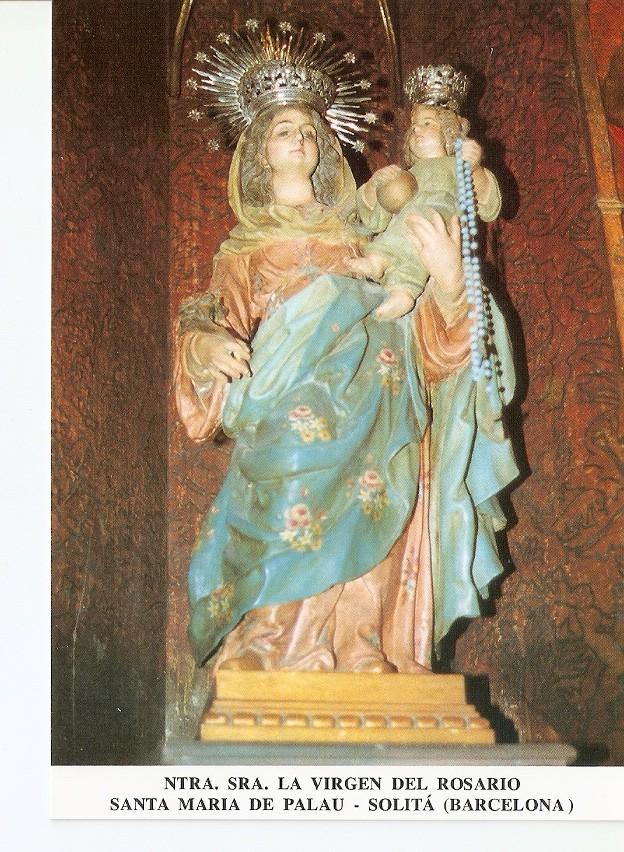 Postal 027234 : Ntra. Sra. La Virgen del Rosario, Santa Maria de Palau - Solita (Barcelona)