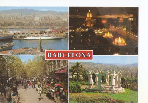Postal 037953 : Barcelona. Diferentes aspectes