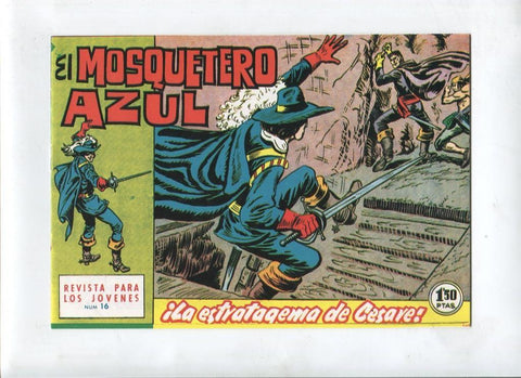 Facsimil: El Mosquetero Azul numero 16: La estratagema de Cesare