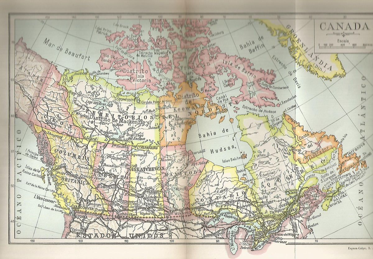 Lamina 133: Mapa de Canada