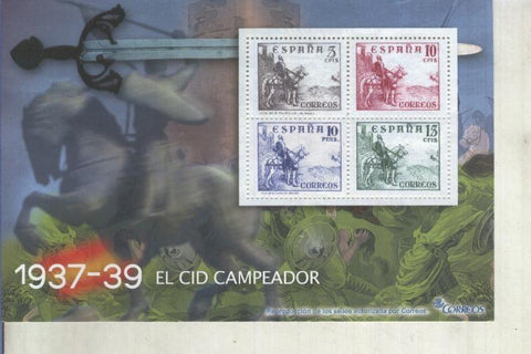 La Guerra Civil Española en sellos de correos: Juego 4 sellos 1937-39: El Cid Campeador