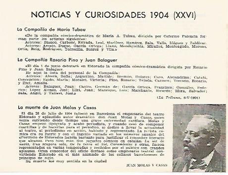 LAMINA 2822: Juan Molas y Casas