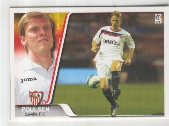 Cromo Liga 2007-2008: Sevilla F.C. numero 050: Poulsen