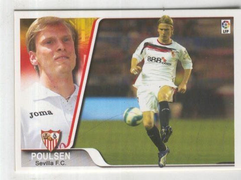 Cromo Liga 2007-2008: Sevilla F.C. numero 050: Poulsen