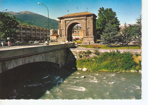 Postal 030634 : Aosta Arco di Augusto e Ponte sul Buthier
