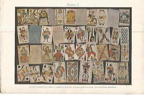 LAMINA ESPASA 10682: Naipes de la Coleccion Babra de Barcelona