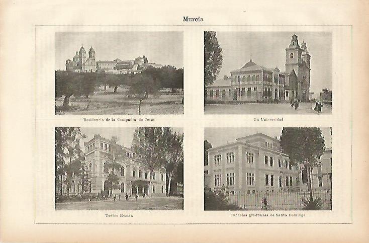 LAMINA ESPASA 11540: Edificios de Murcia