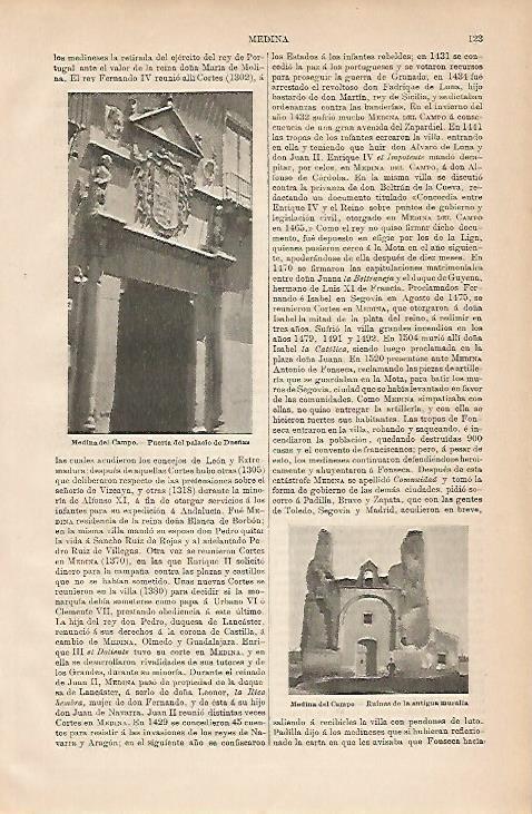 LAMINA ESPASA 11614: Vistas de Medina del Campo