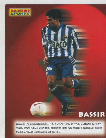Ficha Postal Panini Sport:  Bassir
