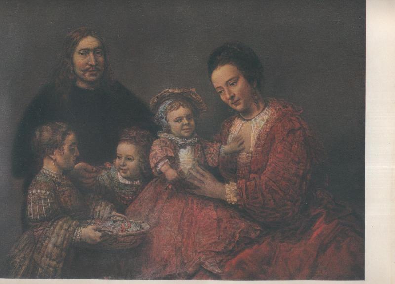 Rembrandt lamina 006: Retrato de Familia