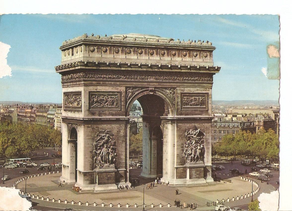 Postal 038302 : Paris. Place de lEtoile et Arc de Triomphe
