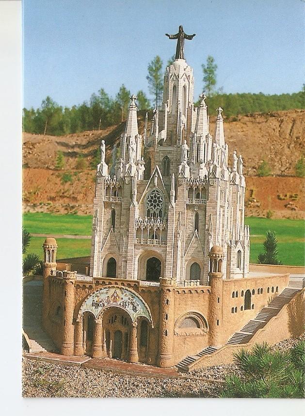 Postal 038810 : Tibidabo. Esglesia del Sagrat Cor any 1902. arquitecte Enric Sagnier