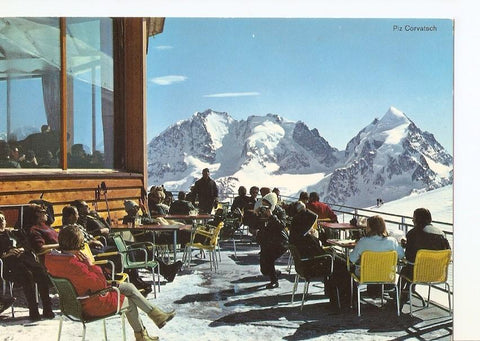 Postal 039408 : Piz Corvatsch. Ausblick von Bergstation