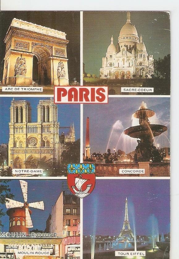Postal 043021 : Paris la nuit