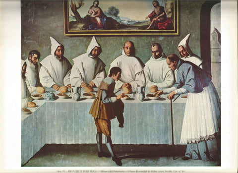 Lamina 004: Zurbaran. Milagro del Refectorio