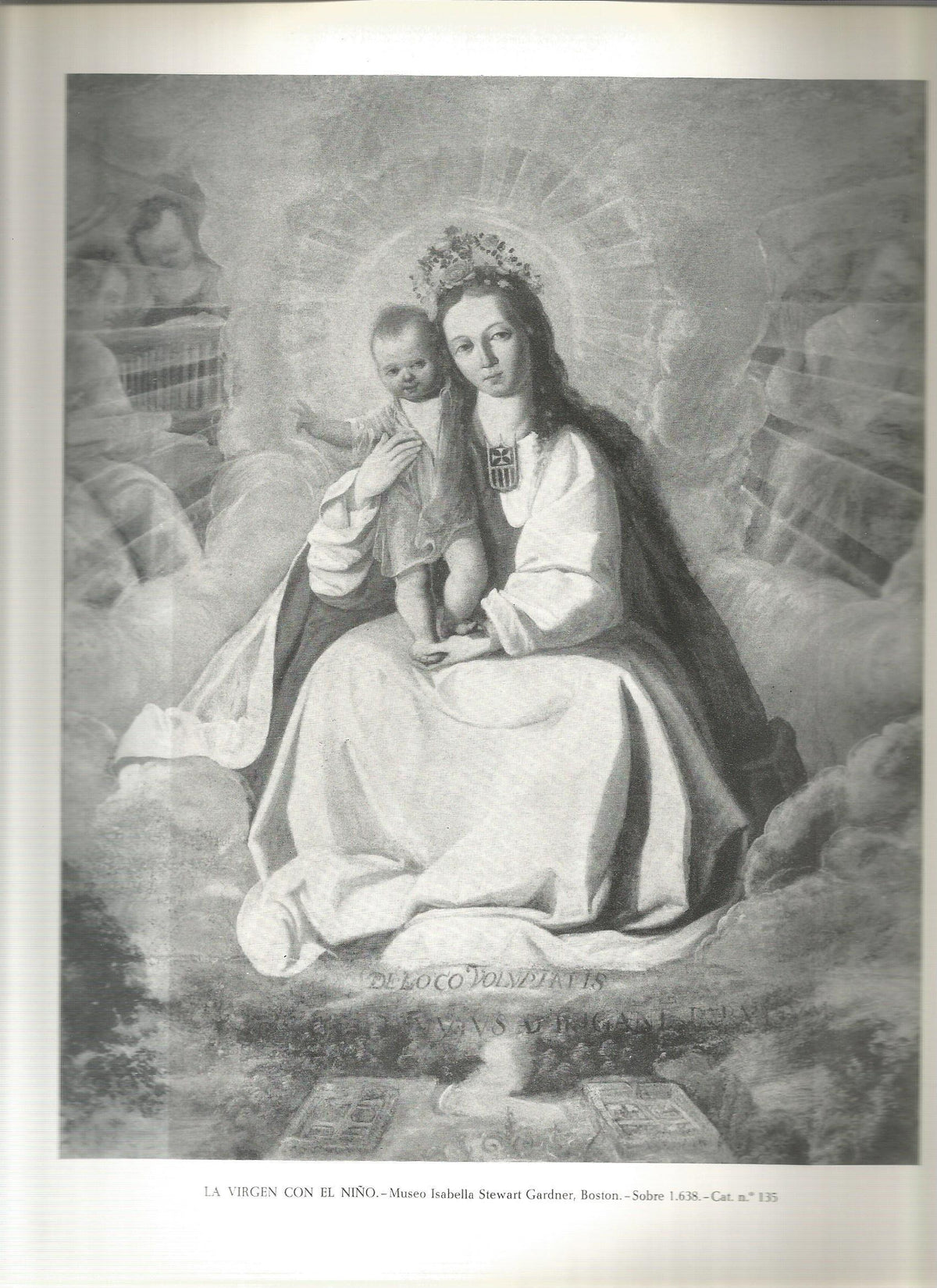 Lamina 032: Zurbaran.  La Virgen con el Niño