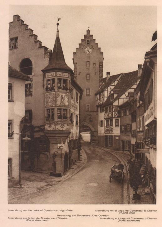 Lamina/Foto KURT HIELSCHE Deuschtland No. 015: MEERSBURG ON THE LAKE CONSTANCE HIGH GATE