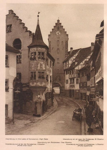 Lamina/Foto KURT HIELSCHE Deuschtland No. 015: MEERSBURG ON THE LAKE CONSTANCE HIGH GATE
