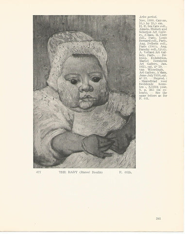 LAMINA 1365: VAN GOGH. The Baby (Marcel Roulin)