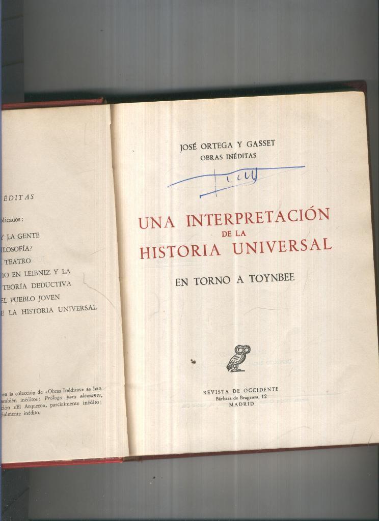 Una interpretacion de la Historia Universal