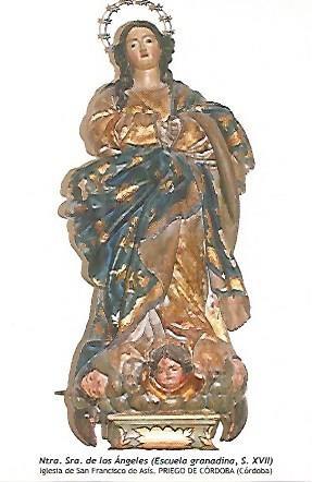 POSTAL 54215: Nuestra Señora de los Angeles. Priego de Cordoba Cordoba